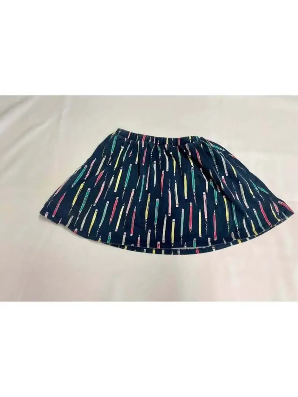 Gymboree Girls Size 8 Navy Pencil Print Twirl Skort